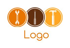 make a handyman logo hardware tools in circles | Logo Template by ...