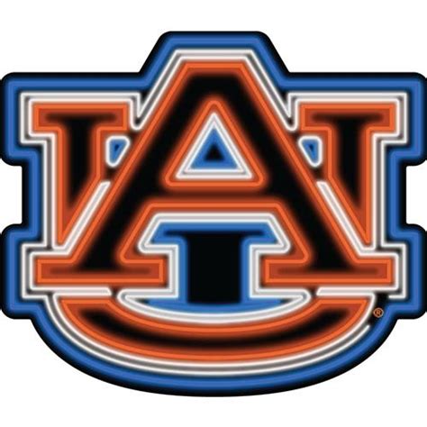 Auburn Decal Neon AU Logo (6")