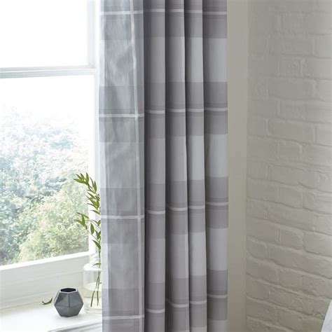 Colby Grey Blackout Eyelet Curtains | Dunelm