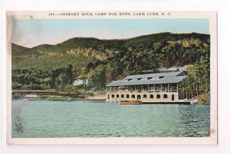 NC, Lake Lure - Chimney Rock Camp for Boys - 800962 – KATHYS POSTCARD ...