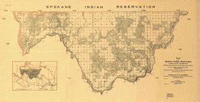 Map of the Spokane Indian Reservation, Stevens County, Washington. | Library of Congress