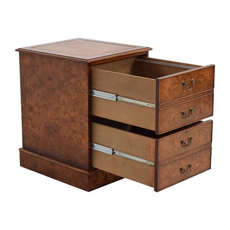 66% OFF - Wood Two-Drawer File Cabinet / Storage