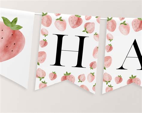 Happy Birthday Banner Printable Happy 1st Birthday Banner - Etsy