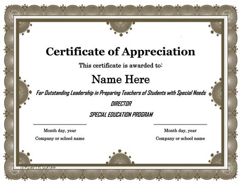 30 Free Certificate of Appreciation Templates and Letters