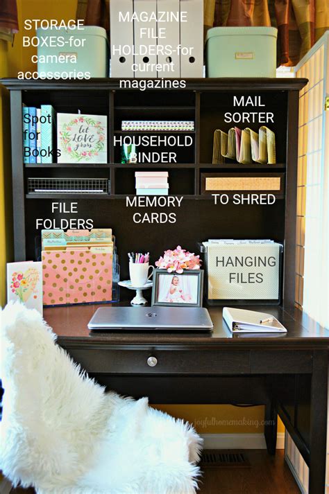 Office Organization Ideas | Joyful Homemaking