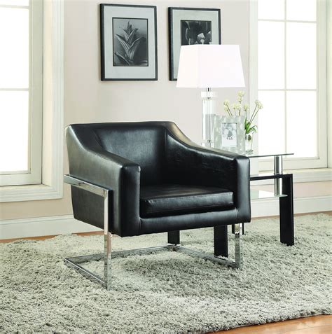 Coaster Home Furnishings 902538 Accent Chair, Black | Furniture ...