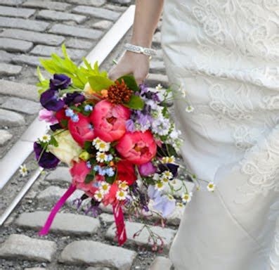Bouquet Bridal: Multi Colored Pastel Wedding Bouquet