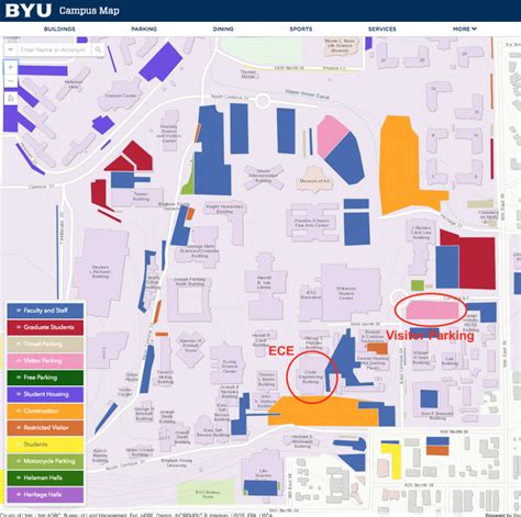 Byu Campus Map Printable