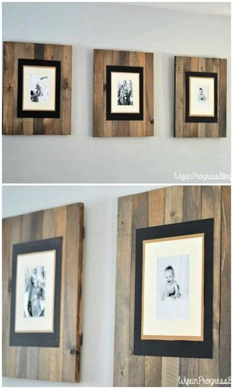 50 DIY Picture Frame Ideas (How to Make a Picture Frame) | Wood picture ...