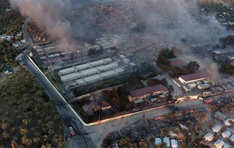 Greece: Fire Sweeps Through Refugee Camp on Virus Lockdown | Courthouse News Service