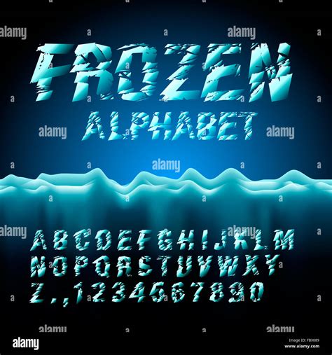 Ice font hi-res stock photography and images - Alamy