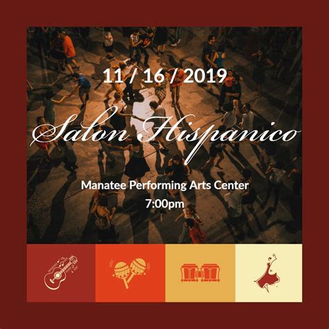 Join us on 11/16/2019 at the Manatee Performing Arts Center for SALON HISPANICO! Our amazing on ...