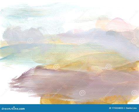 Abstract Artistic Painting Textures in Soft Pastel Colors. Stock Image ...