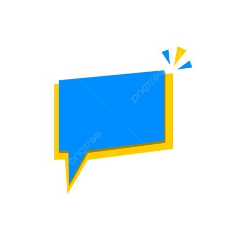 Blue And Yellow Dialog Vector, Dialog, Vector, Banners PNG and Vector ...
