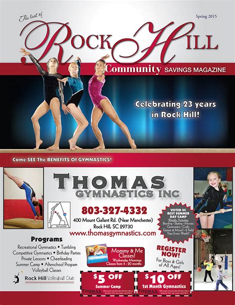 Featured Rock Hill - Thomas Gymnastics | Community Savings Magazines