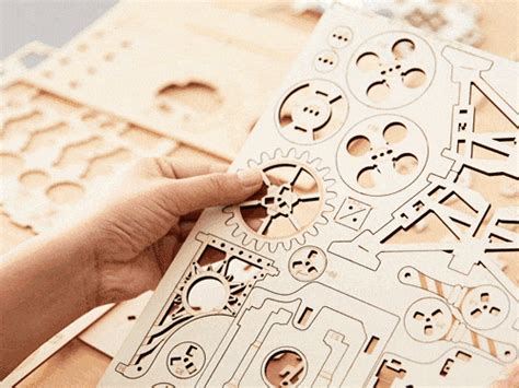 Puzzle en bois 3D Tournage de film Puzzle DIY Idées cadeaux Mecapuzzle Maquette en bois à ...