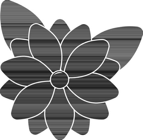 Daisy Flower Icon In black and white Color. 24471622 Vector Art at Vecteezy