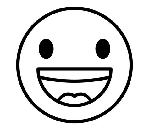 Happy Face Emoji Coloring Pages Face Stencils Coloring Pages | Images ...