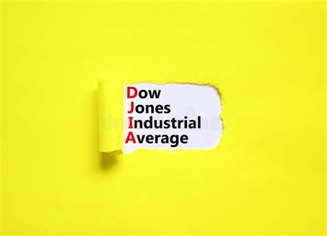 DJIA Dow Jones Industrial Average Symbol. Concept Words DJIA Dow Jones ...