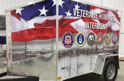 Tribute to Veterans trailer wrap | HS Sign Shop