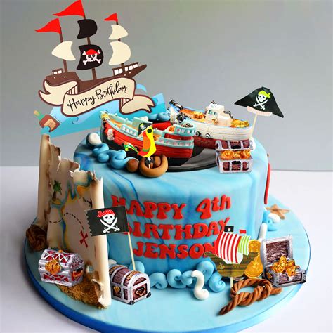 Fondant Pirate Cake Topper - Pirate Topper - Pirate Cake - Pirate ...