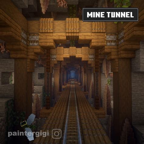 Paintergigi on Instagram: “Mining tunnel. I love having the rail system ...