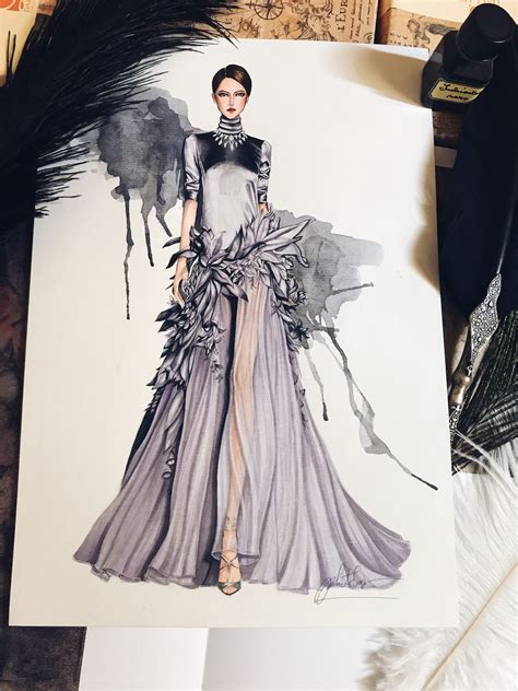 The next sketch of my favorite dress from @stephanerolland_paris Haute ...