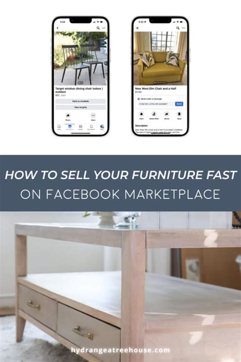 How to Sell Your Furniture Fast on Facebook Marketplace - Hydrangea ...