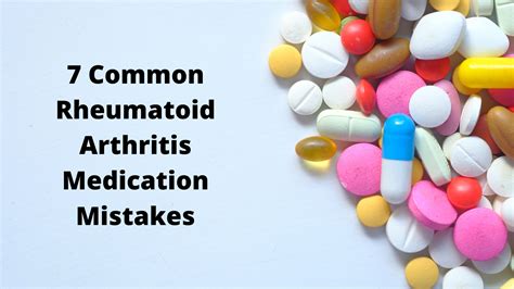 7 Common Rheumatoid Arthritis Medication Mistakes - Dr. Pravin Patil