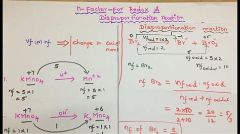 n-factor - Excellent trick for Redox and Disproportionation reactions ...