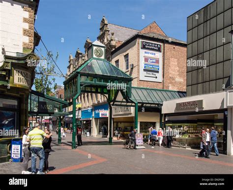 Linthorpe Road shopping area in Middlesbrough UK Stock Photo - Alamy