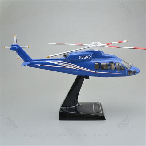 Custom Made Sikorsky S-76D Model Helicopter with Detailed Interior | Factory Direct Models
