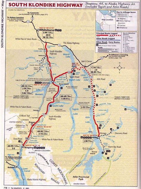 Klondike Highway Map | Aaron Chaleff | Flickr