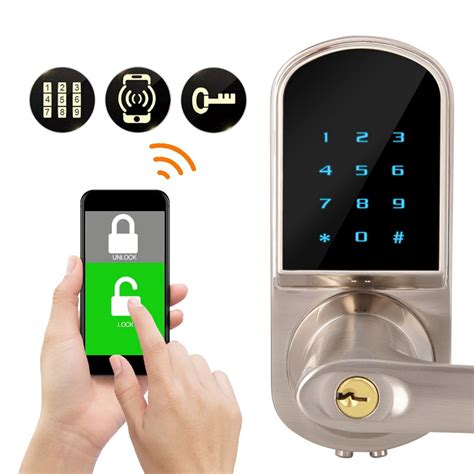 OTVIAP Digital Lock, Door Lock,Bluetooth APP Remote Control Digital Password Smart Door Lock for ...