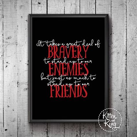 Bravery and Courage Quote | Dumbledore | Harry Potter Quote ...