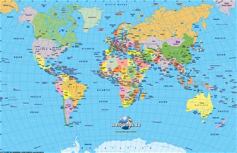 Nice World Map http://www.welt-atlas.de/datenbank/karten/en/karte-0-9043-en.gif | Landkarte ...