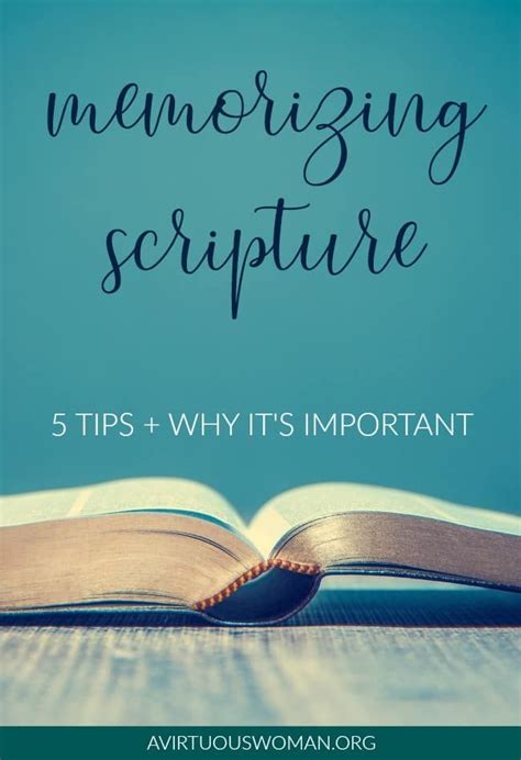 Memorizing Scripture | 5 Tips for How to Memorize Scripture + Why It's Important ...