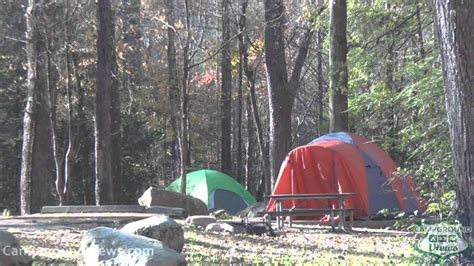 Elkmont Campground in Gatlinburg Tennessee TN Great Smoky Mountains National Park ...