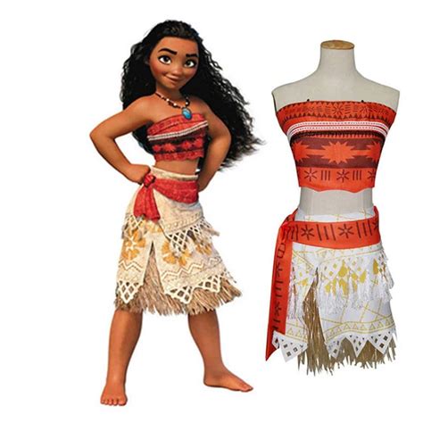 Moana Costume Kids Clothes Moana Princess Dress Cosplay Costume ...