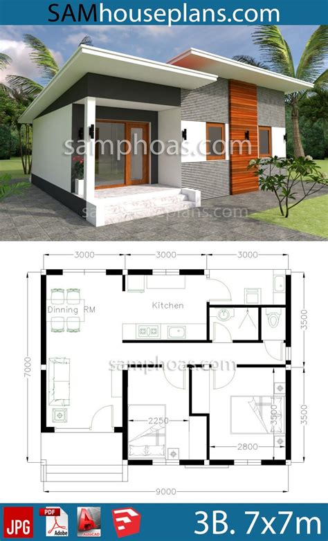 42 Sq Ft Low Cost Simple 2 Bedroom House Plans 3D Useful – New Home ...