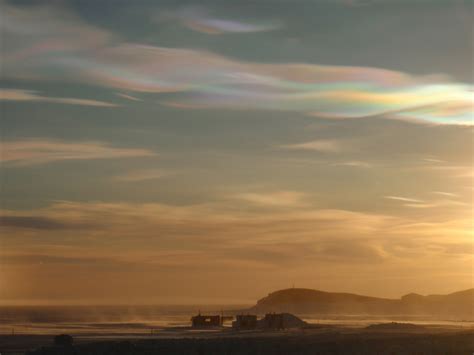 Nacreous Clouds At Hut Point Free Stock Photo - Public Domain Pictures