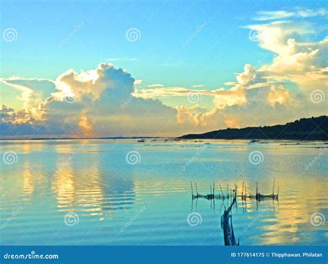 Chilika Lake, Odisha State in India Stock Image - Image of background, cloud: 177614175