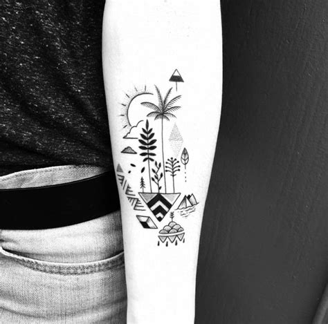 Island | Tattoo magazines, Geometric tattoo, Tattoos