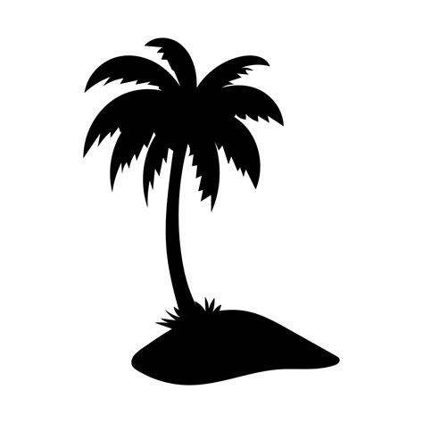 Coconut tree silhouette. summer sunset sea design 7015135 Vector Art at Vecteezy