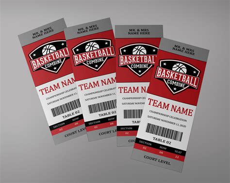 Sports Ticket Design