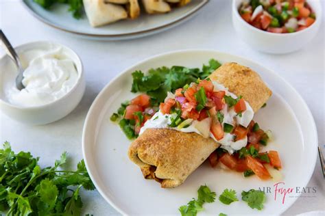 Air Fryer Chicken Chimichangas - Air Fryer Eats