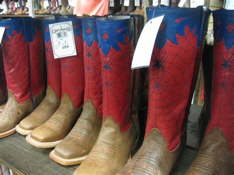 Spider Man cowboy boots or something | zombieite | Flickr