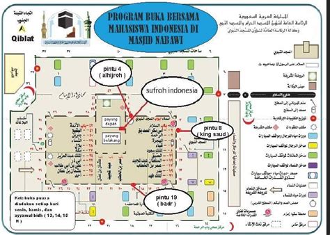 Denah Nomor Pintu Masjid Nabawi 187 Inspirasi Muslim - IMAGESEE