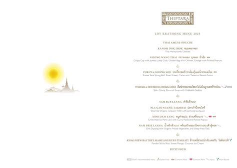 Loy Krathong 2023 - Thiptara Menu by The Peninsula... - Flipsnack