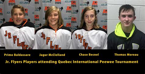 Jr Flyers Peewee Quebec Players